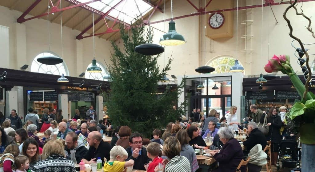 Space heating in Altrincham Market