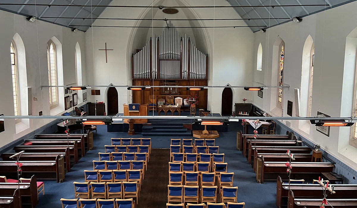 Colorado heating a church