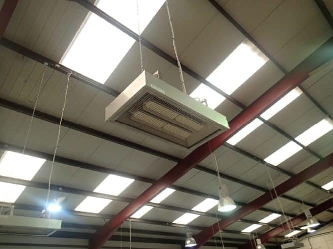 Herschel Infrared for zero maintenance industrial warehouse heating