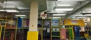 Summit infrared ceiling heaters mounted in indoor play centre