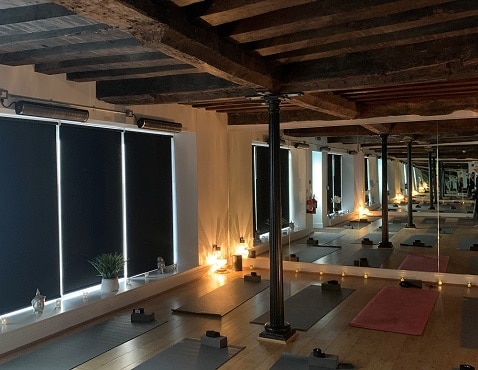 Infrared heaters for hot yoga studios & spas from Herschel