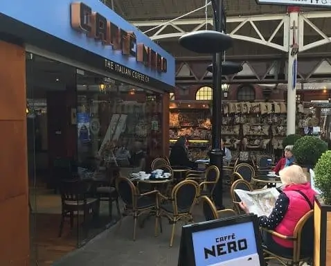 Caffe nero heated by Herschel