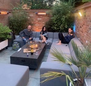 Herschel California heating London terrace