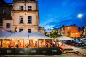 Herschel heaters installed in Bristol outdoor bar space