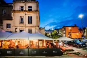 Herschel heaters installed in Bristol outdoor bar space