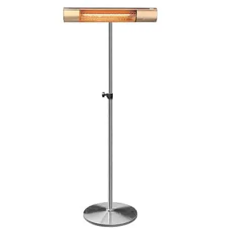 Rose Gold California and stand free-standing heater combination