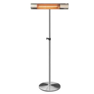 Silver California and stand free-standing heater combination