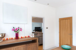 Easy DIY panel in a hallway