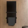 Black Towel Rail in modern bathroom