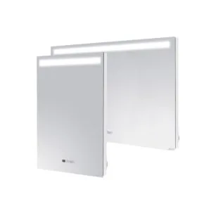 Select XLS Heated Bathroom Mirror with LED Lights and integrated controls