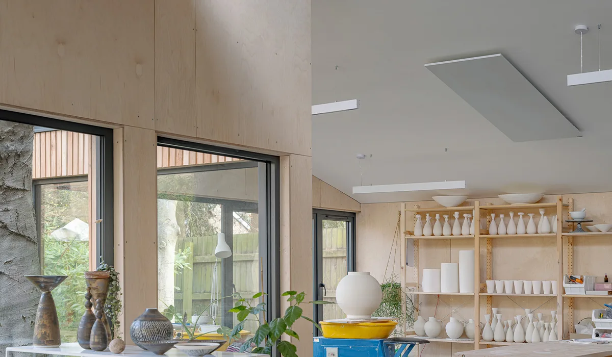 Ceramic Studio heated by Herschel