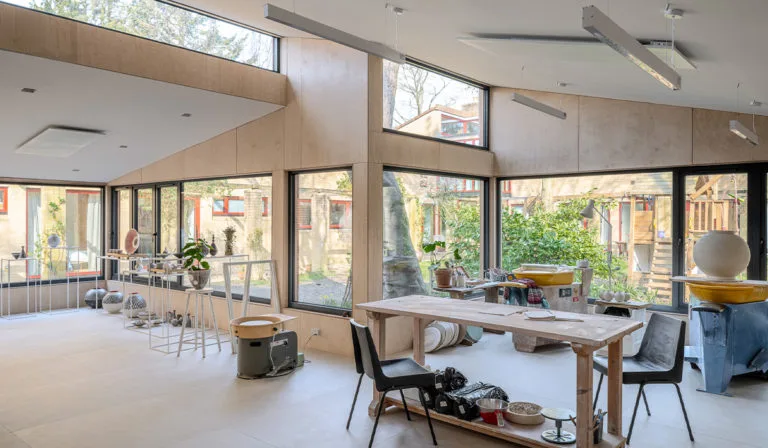 Sustainable studio space heated by Herschel