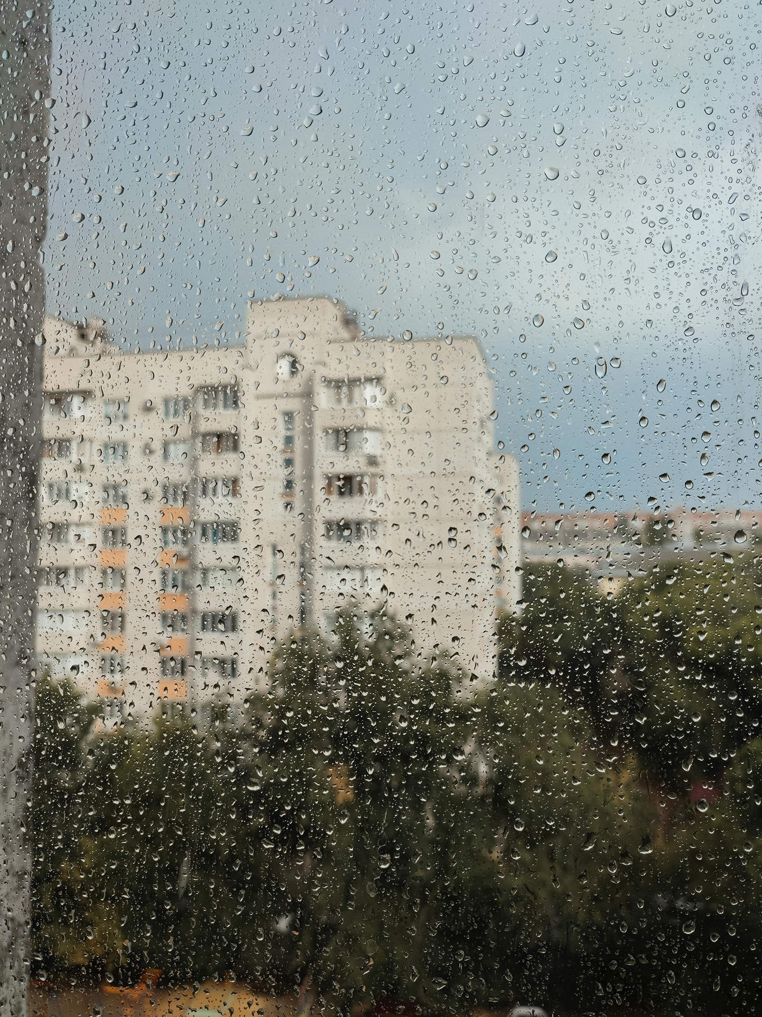 Condensation on building window