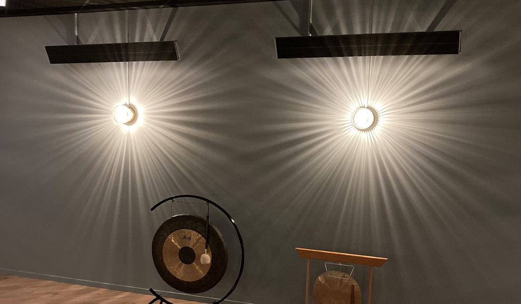 Herschel Infrared Summit heaters for hot yoga studios