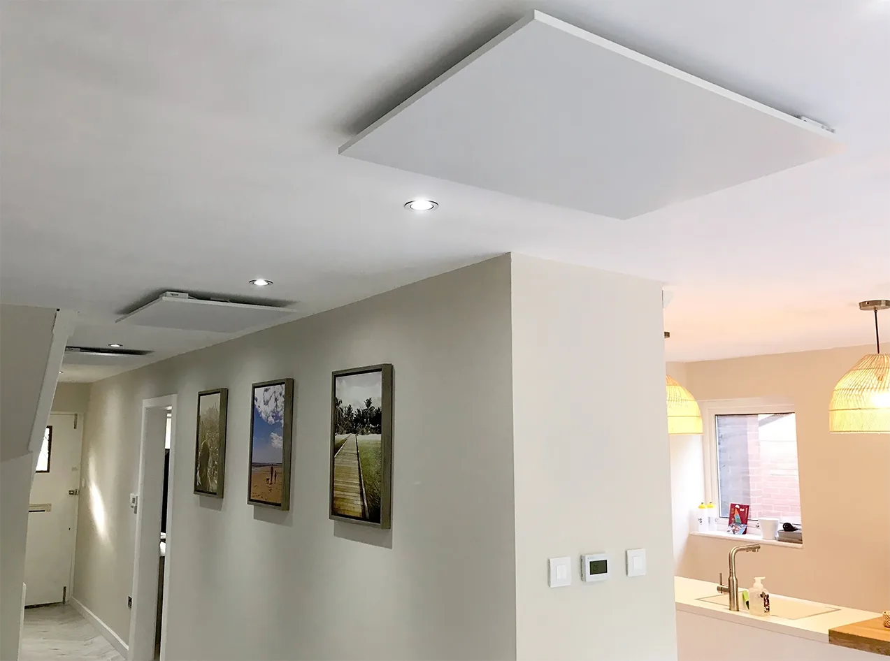 Herschel Infrared white panels heating whole home