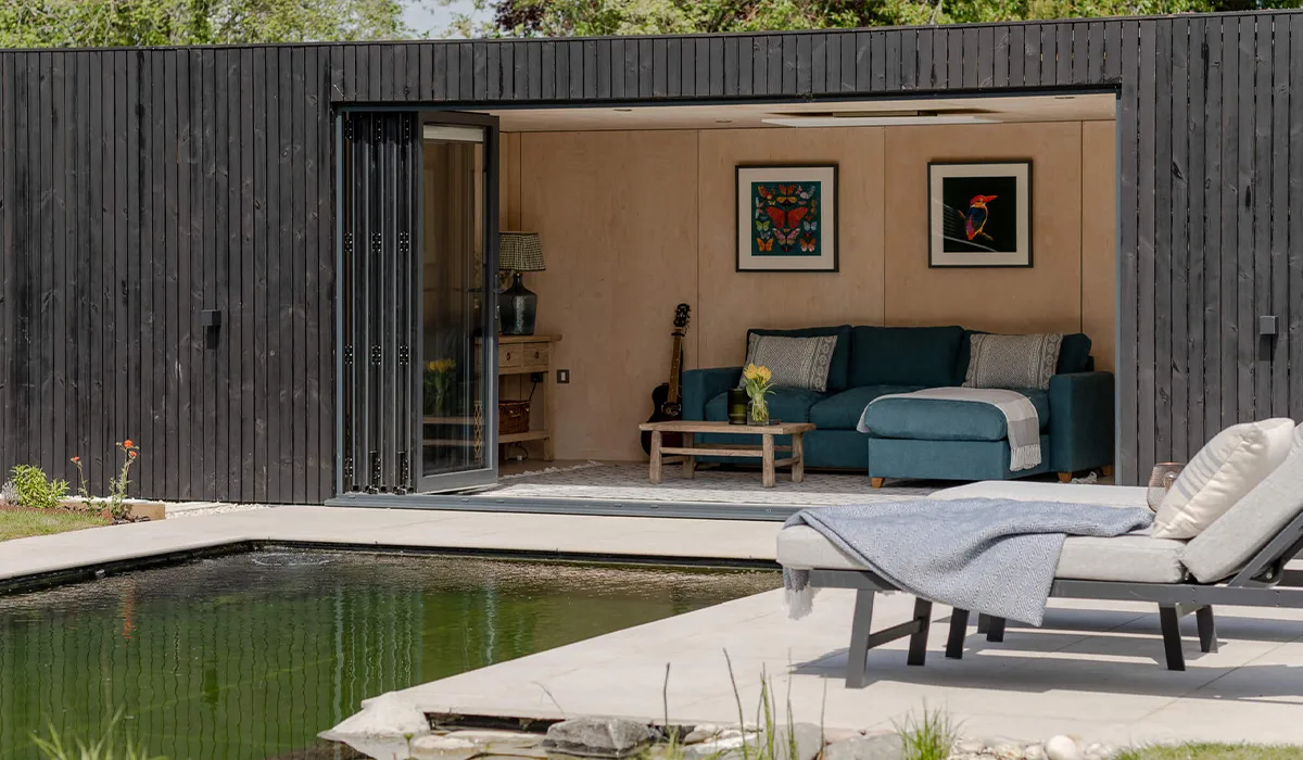 Infrared heated pool house