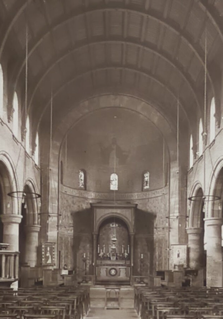 St Chad's church in the 1920s
