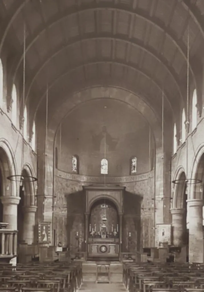 St Chad's church in the 1920s