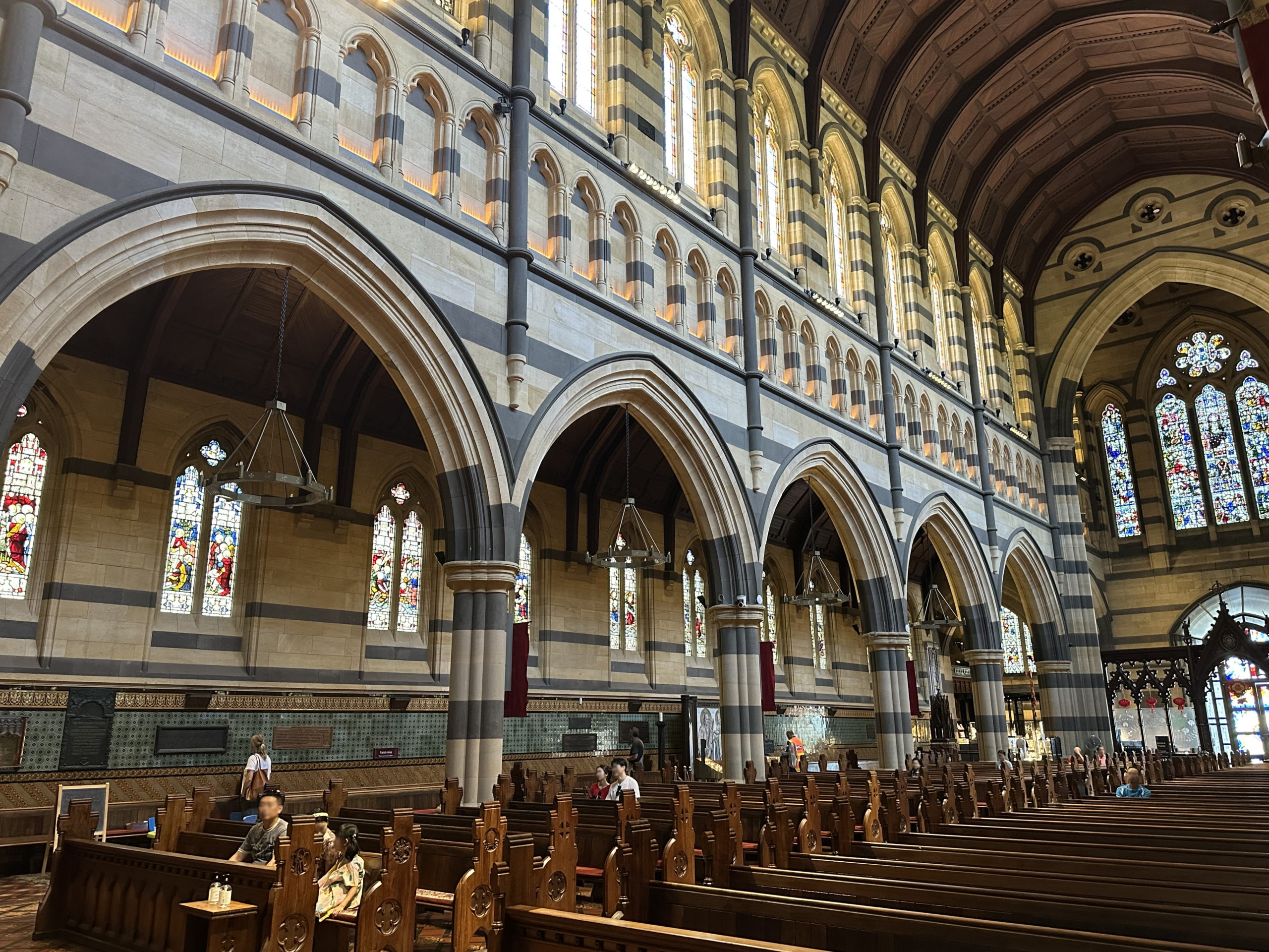 Halos in St Pauls Cathedral Melbourne