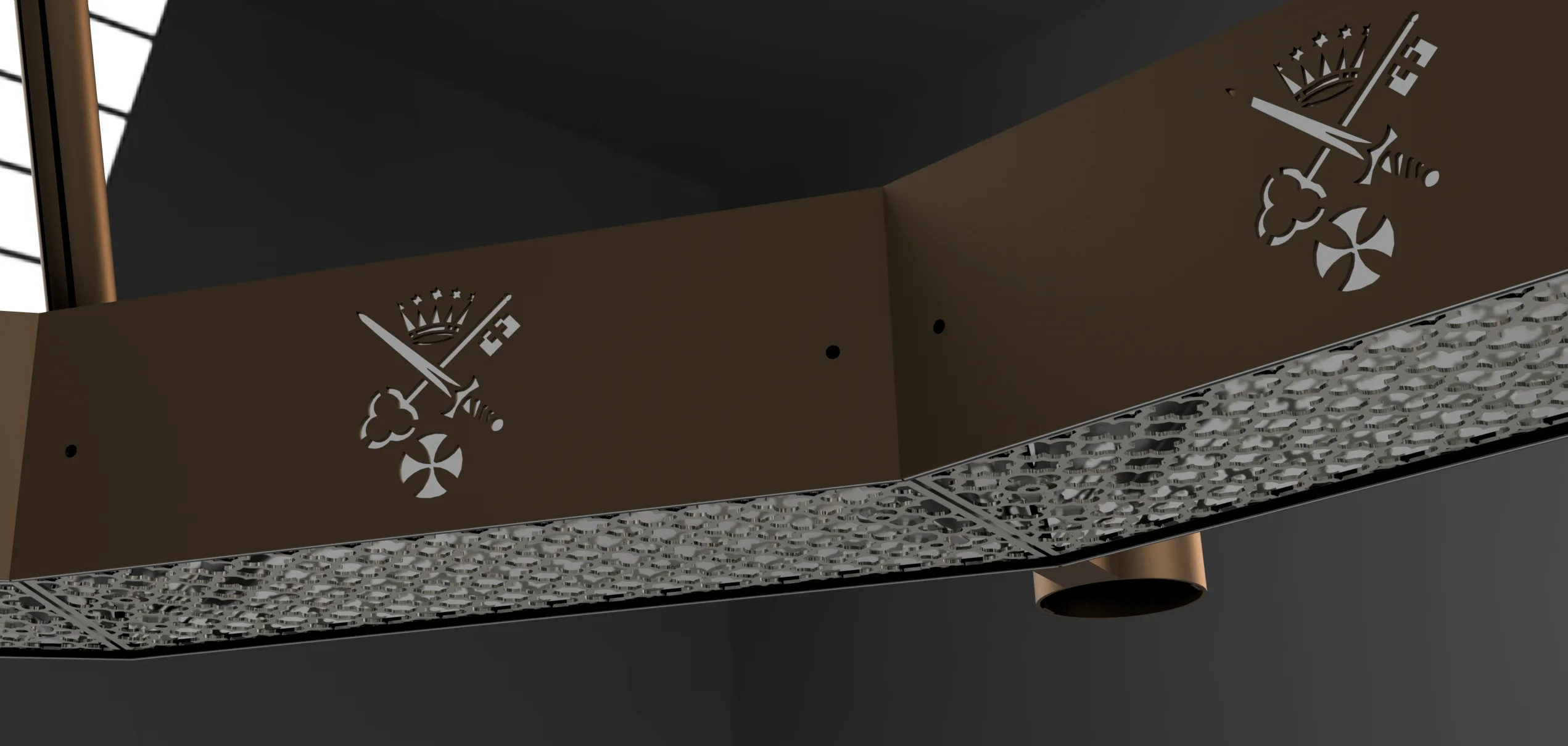 Halo panels with custom design